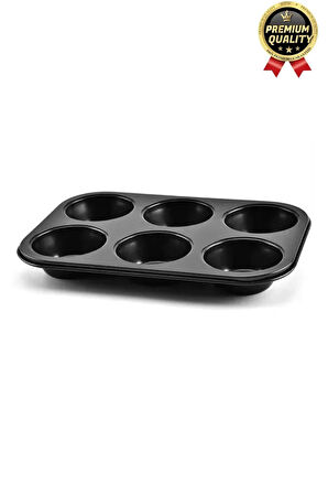 Çok Amaçlı Mutfak Yüksek Isıya Dayanıklı Yıkanabilir Yanmaz Yapışmaz 6’lı Kek Muffin Cupcake Kalıbı