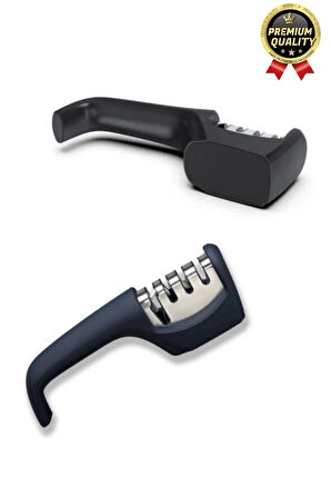 Profesyonel Ergonomik Pratik Keskin Paslanmaz Çelik Şef Mutfak 3 Kademeli Kolay Bıçak Bileme Aleti