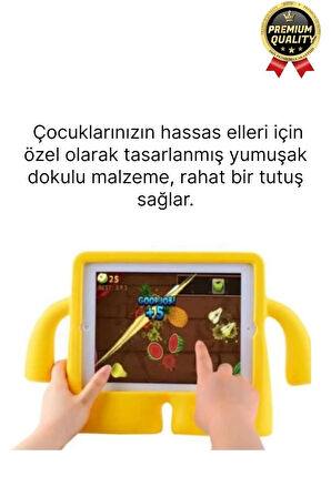 Kids Tutacaklı Apple Samsung Uyumlu 8.7 Inç Eğlenceli Karakterli Standlı Çocuk Tablet Kılıfı