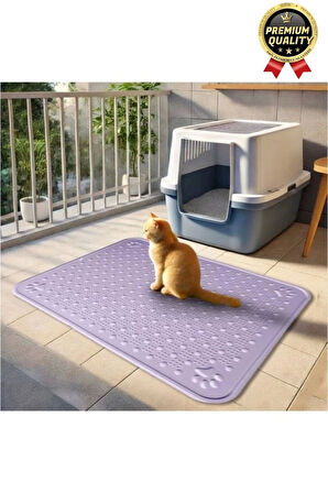 Premium Silinebilir Yıkanabilir Dayanıklı Kedi Köpek Evcil Hayvan Tuvalet Önü Mama Kabı Kum Paspası