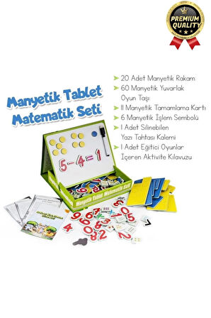 Özel Seri Eğlenceli Eğitici Öğretici Alfabe Rakam Sayı Yazı Tahtası Manyetik Tablet Matematik Seti