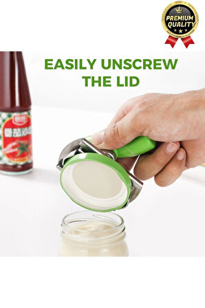 Dayanıklı Ölçülü Ayarlanabilir Paslanmaz Çelik Mutfak Pratik Kavanoz Konserve Şişe Kapak Açacağı