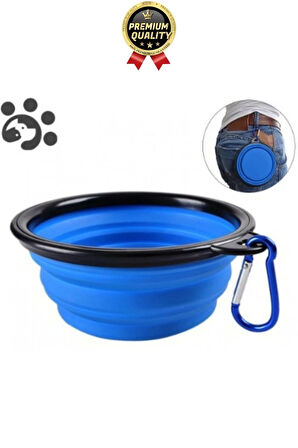 Özel Üretim Portatif Pratik Renkli Silikon Kancalı Katlanabilir Evcil Hayvan Kedi Köpek Mama Su Kabı