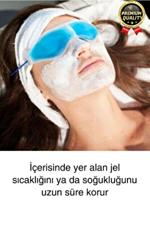 Göz Bandı Buz Jeli Yüz Termojel Maskesi Gözaltı Torbası Şişlik Giderici Soğuk Kompres Rahat Uyku