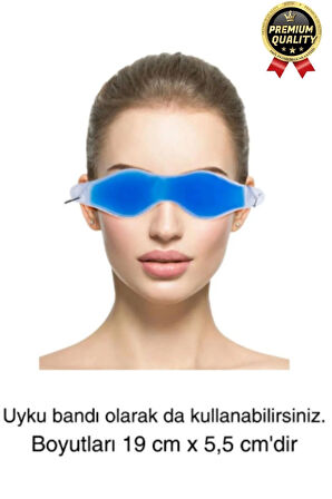 Göz Bandı Buz Jeli Yüz Termojel Maskesi Gözaltı Torbası Şişlik Giderici Soğuk Kompres Rahat Uyku