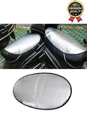 Özel Üretim Alüminyum Koltuk Kılıfı Dayanıklı Lastikli Su Geçirmez Motor Sele Güneşliği 60 cm x35 cm