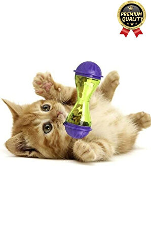 Premium Seri Saklama Hazneli İçgüdüsel Avlanma Kum Saati İnteraktif Kedi köpek Ödül Maması Oyuncağı