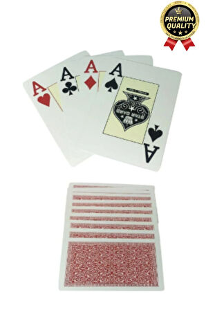 Premium Seri Eğlence Estetik Baskı Yarı Plastik Poker Texas Holden Casino 21 Blackjack Oyun Kartları