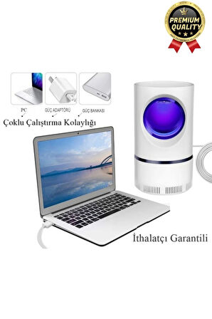 Premium Kimyasalsız Sessiz Şarjlı Uv 6 Işıklı Elektrikli Haşere Böcek Sinek Kovucu Öldürücü Lamba