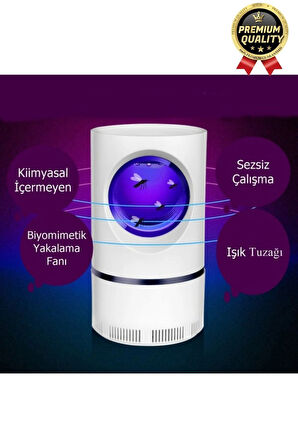Premium Kimyasalsız Sessiz Şarjlı Uv 6 Işıklı Elektrikli Haşere Böcek Sinek Kovucu Öldürücü Lamba