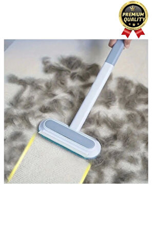 Çok Amaçlı Çift Taraflı Uzun Saplı Koltuk Halı Hijyeni Kedi Köpek Evcil Hayvan Tüy Temizleme Fırçası