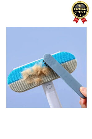 Çok Amaçlı Çift Taraflı Uzun Saplı Koltuk Halı Hijyeni Kedi Köpek Evcil Hayvan Tüy Temizleme Fırçası