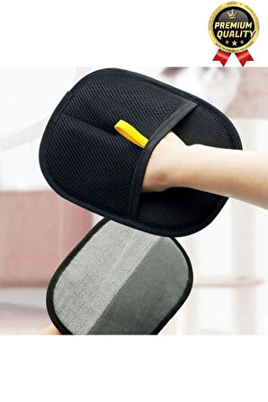 Yeniden Kullanılabilir İki Yönlü Mikrofiber Kedi Köpek Evcil Hayvan Tüy Toplama Eldiveni 25 x 18 cm