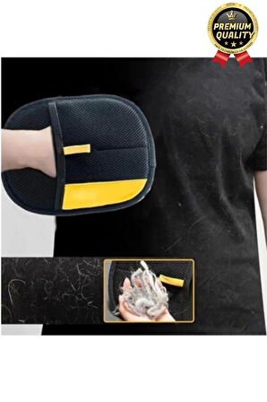 Yeniden Kullanılabilir İki Yönlü Mikrofiber Kedi Köpek Evcil Hayvan Tüy Toplama Eldiveni 25 x 18 cm