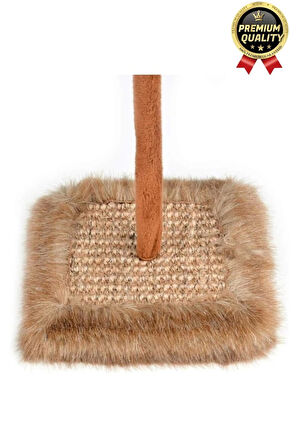 Özel Üretim Dayanıklı Eğlenceli 14x14 cm En 26 cm Yükseklik Sesli Oyuncaklı Kedi Tırmalama Tahtası