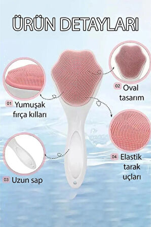 Özel Üretim Asılabilir Ergonomik Yumuşak Hassas Dokunuşlu Makyaj Cilt Temizleme Peeling Fırçası