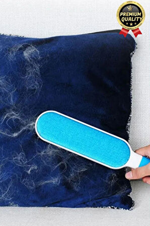 Çift Taraflı Kendini Temizleyen Mobilya Tişört Koltuk Kıyafet Halı Tüy Toplayıcı 2'li Fırça Seti