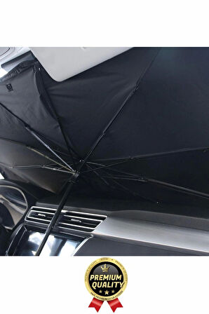 Özel Üretim Dayanıklı Titanyum Gümüş Kaplama UV Geçirmez Tüm Araçlar Araba Ön Cam Şemsiye Güneşlik