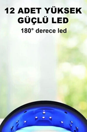 Profesyonel Dijital Göstergeli Otomatik 36W 12 Adet Uv Led Işıklı 3 Modlu Tırnak Jel Oje Kurutucu