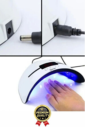 Profesyonel Dijital Göstergeli Otomatik 36W 12 Adet Uv Led Işıklı 3 Modlu Tırnak Jel Oje Kurutucu