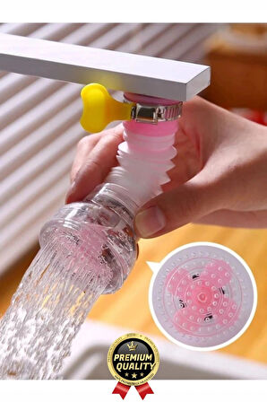 Özel Üretim Dayanıklı Su Tasarruflu Filtreli 360 Derece Oynar Mineral Taşlı Pervaneli Musluk Başlığı