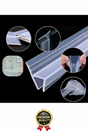 Çok Amaçlı Su Soğuk geçirmez Kapı Pencere Cam Duşakabin Yalıtım Silikon Kenar Koruyucu 1.2 cm x 1 mt
