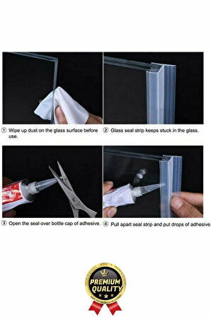 Çok Amaçlı Su Soğuk geçirmez Kapı Pencere Cam Duşakabin Yalıtım Silikon Kenar Koruyucu 1.2 cm x 1 mt