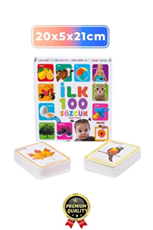 Yeni Nesil Eğitici Öğretici Odaklanma Zeka ve Dil Gelişimi Kelime Hafıza Kartları İlk 100 Sözcük