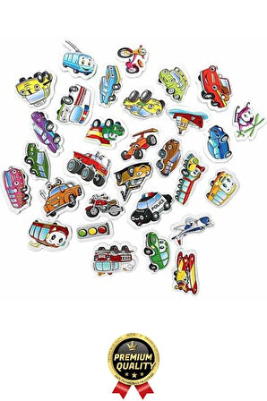 Yeni Nesil Eğlenceli Eğitici Öğretici El Göz Koordinasyonu Buzdolabı Oyun Manyetik Taşıtlar 30 Parça