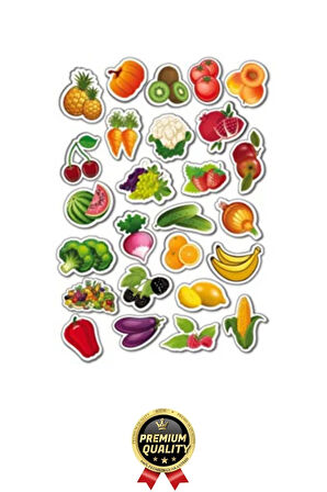 Yeni Nesil Eğlenceli Eğitici Öğretici El Göz Koordinasyonu Oyun Manyetik Sebze Ve Meyveler 26 Parça