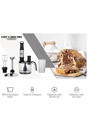 Chef X Inox Pro El Blender Seti Sgh22150