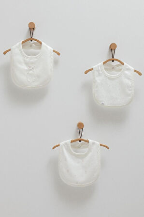 Caramell %100 Pamuk Cute Rabbit 3'lü Mama Önlüğü CRML.ONK1490