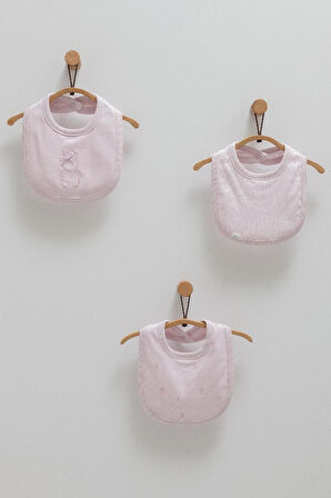 Caramell %100 Pamuk Cute Rabbit 3'lü Mama Önlüğü CRML.ONK1490