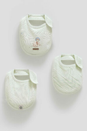 Caramell %100 Pamuk Good Baby 3'lü Mama Önlüğü CRML.ONE1840