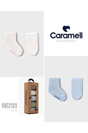 Caramel Pamuklu Erkek Bebek 5'li Çorap 0-3 Ay CRML.COE2123
