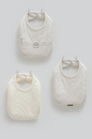 Caramell %100 Pamuk Good Vibes 3'lü Mama Önlüğü CRML.ONE2050