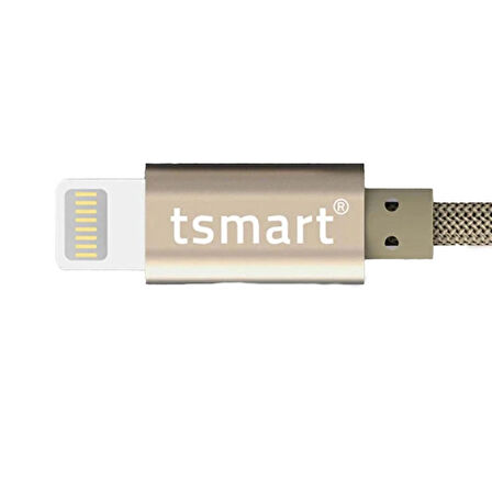 Tsmart TS-K53 Özel Örgülü Seri iPhone Data Hızlı Şarj Kablosu 1MT