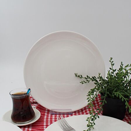 Arna 20 Cm Seramik Pasta Tabağı 6 Adet taş