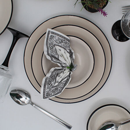 Luna 16 Parça 4 Kişilik Yemek Takımı 