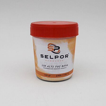 Selpor Toz Boya Sır Altı - Sarı 100 Gr