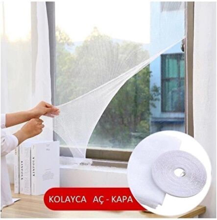 SilverStar Çift Kanat Cırtlı Sineklik Pencere Seti 125x150 cm