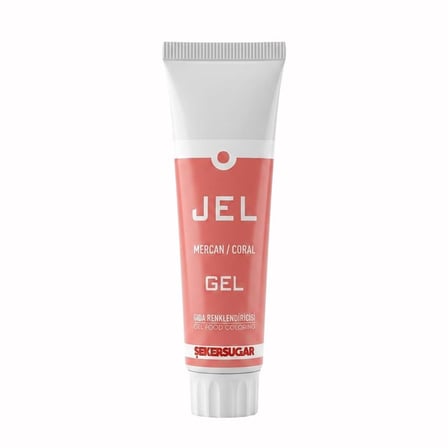 Şeker & Sugar Mercan Jel Gıda (Boyası) Renklendiricisi 100 g