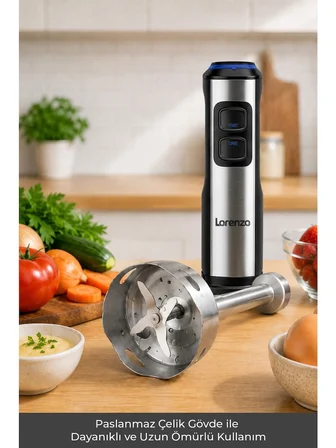 Lorenzo Blendgo El Blenderı 1000W İnox