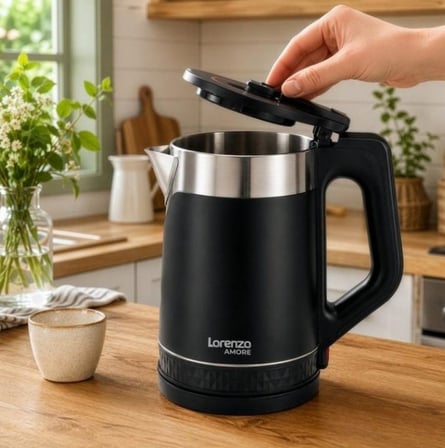 Lorenzo LRZ-1124 Amore 1.8 Litre 1500 Watt Çelik Elektrikli Su Isıtıcı