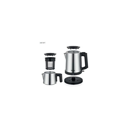 LORENZO LRZ-1077 GRANDE ÇELİK ÇAY MAKİNESİ İNOX