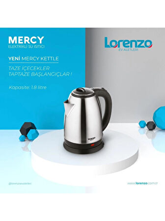 Lorenzo Mercy 1.8 lt Çelik Kettle