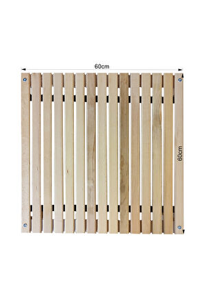 Exent Ahşap, KAMP, balkon bahçe plaj piknik sehpası, kamp masası-60x60 yükseklik: 50 cm
