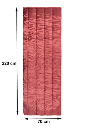 Exent Termo Polyester Elyaf Dolgulu Bordo Uyku Tulumu-Extra koruma