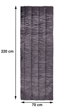 Exent Termo Polyester Elyaf Dolgulu Siyah Uyku Tulumu-Extra koruma
