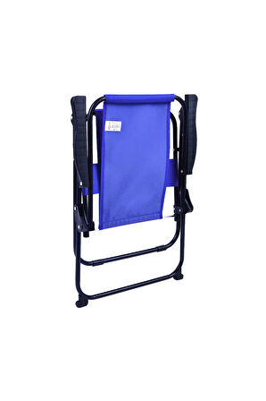 EXENT 2-6 Yaş LÜX Çocuk Piknik Sandalyesi-Mini Kamp Sandalyesi-MAVİ